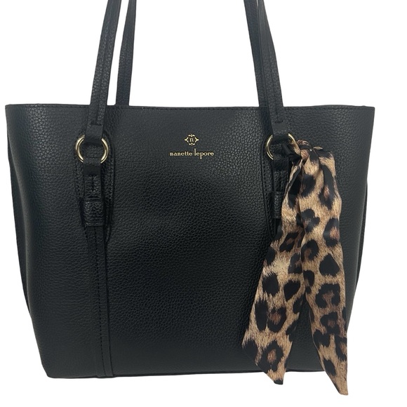 Nanette Lepore Handbags - Nanette Lepore Myles Scarf Black Shoulder Bag Brand New